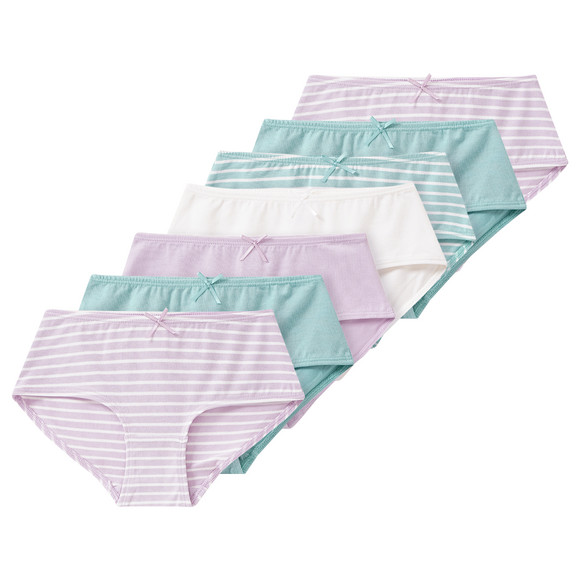 7 Mädchen Pantys aus Bio-Baumwolle