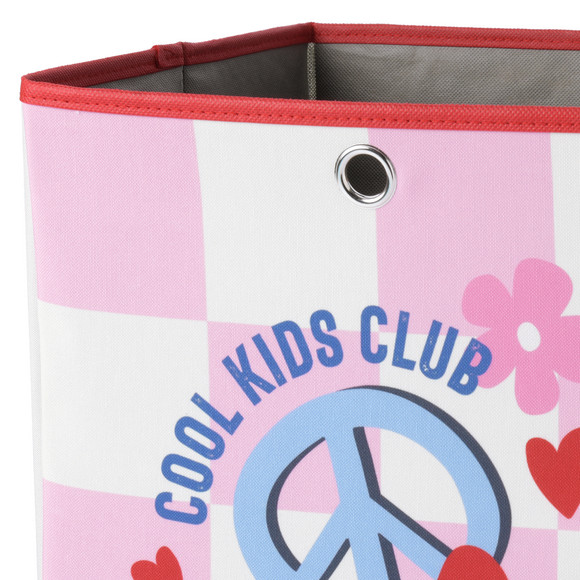 Aufbewahrungsbox mit buntem Motiv