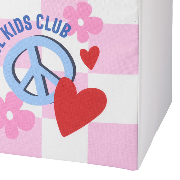 Aufbewahrungsbox mit buntem Motiv