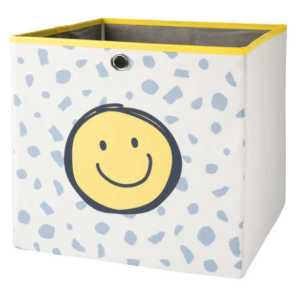 Aufbewahrungsbox mit Emoji-Motiv