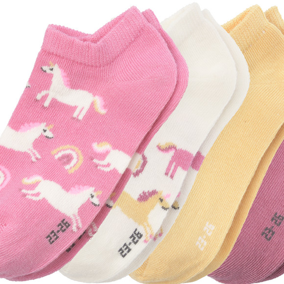 4 Paar Mädchen Sneaker-Socken im Set