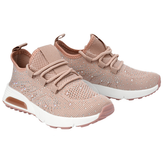 Mädchen Sneaker mit Glitzersteinchen