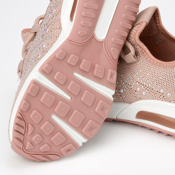Mädchen Sneaker mit Glitzersteinchen