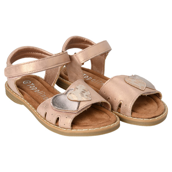 Mädchen Sandalen mit Herz-Applikation