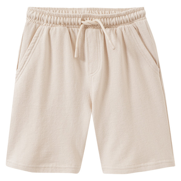 Jungen Joggingshorts mit Tunnelzug beige