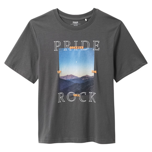 Jungen T-Shirt mit Print dunkelgrau