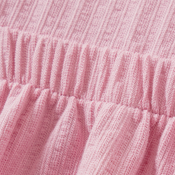 Mädchen Kleid mit Strukturstreifen
