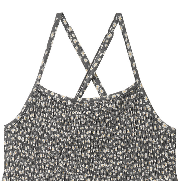 Meisjesjurk met bloemenprint all-over