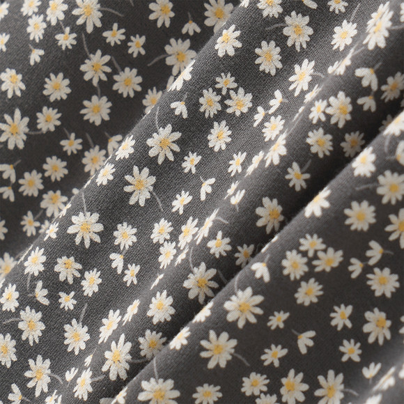 Meisjesjurk met bloemenprint all-over