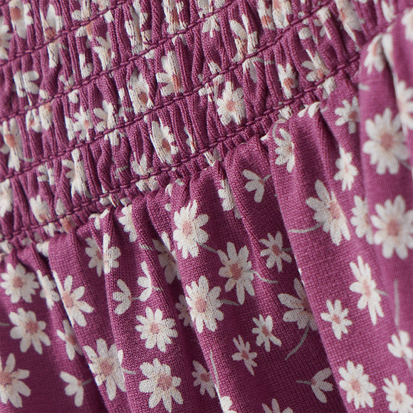 Meisjesjurk met bloemenprint