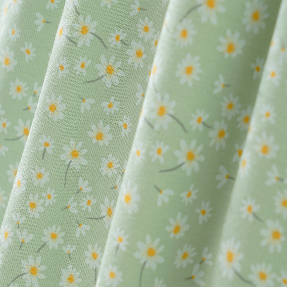 Meisjesjurk met bloemenprint all-over