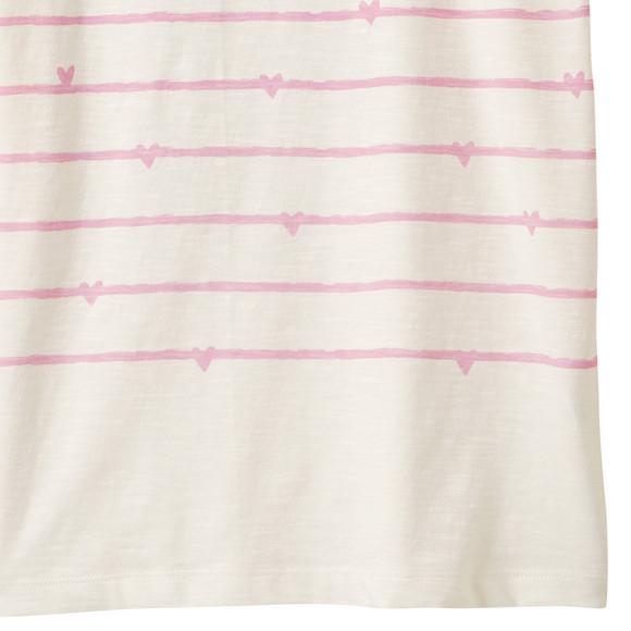 Mädchen T-Shirt mit Herz-Print