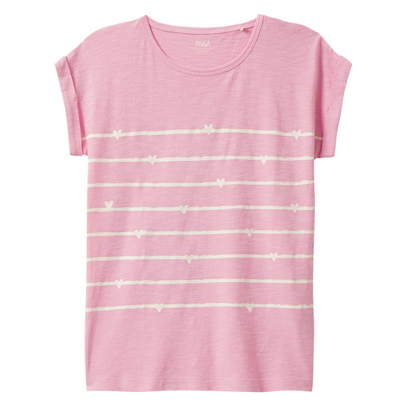 Mädchen T-Shirt mit Herz-Print rosa