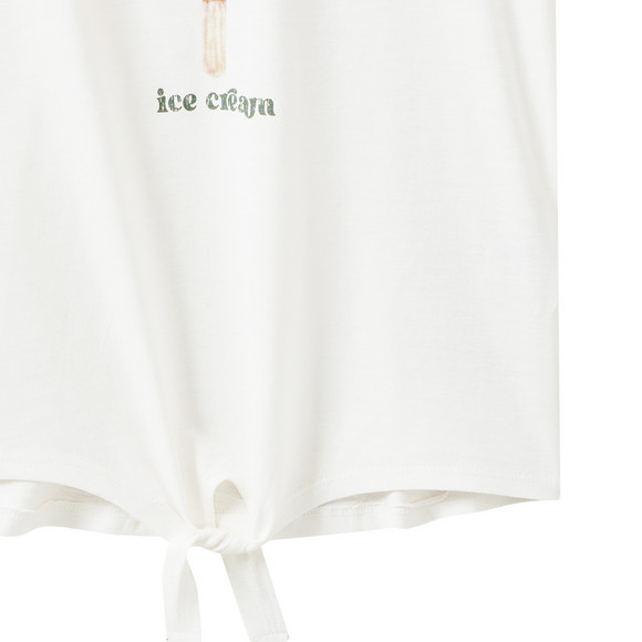 Mädchen T-Shirt mit Knotendetail