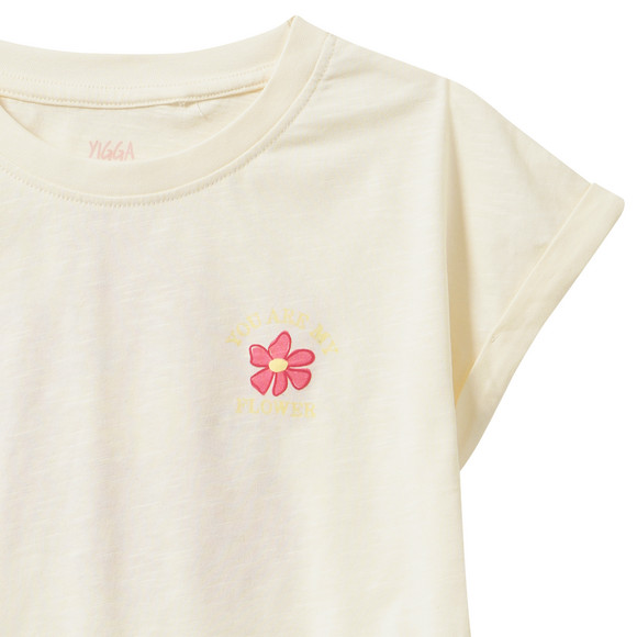 Mädchen T-Shirt mit Rücken-Print
