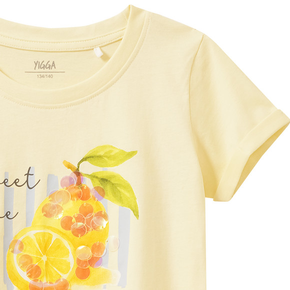 Mädchen T-Shirt mit Pailletten