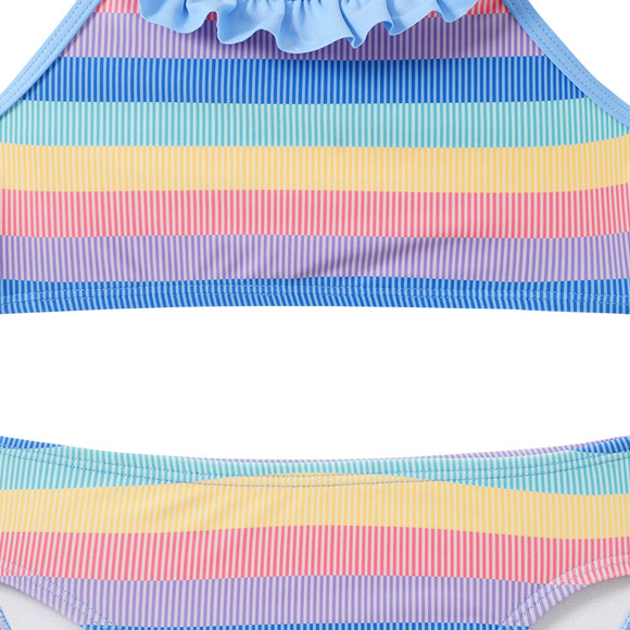 Mädchen Bikini mit bunten Streifen