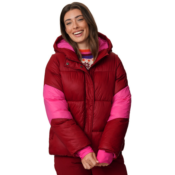 Dameswinterjas met glanzende look