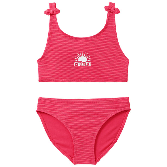 Mädchen Bikini mit gummiertem Print