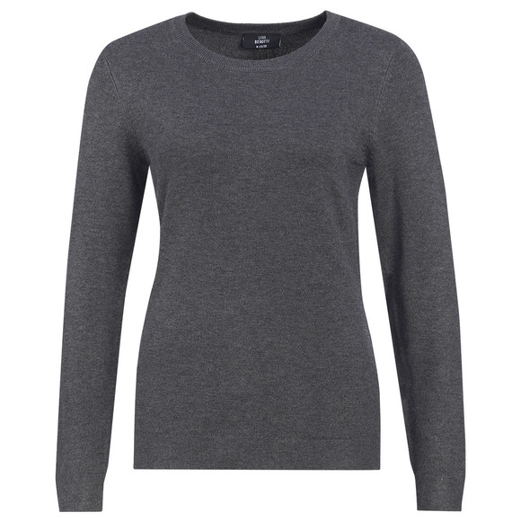 Damen Feinstrickpullover Rundhalsausschnitt
