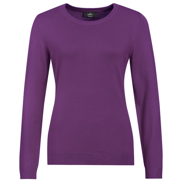 Damen Feinstrickpullover Rundhalsausschnitt
