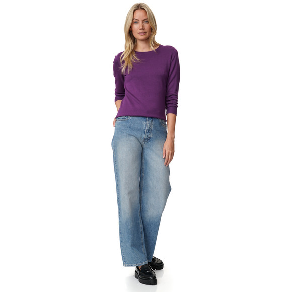 Damen Feinstrickpullover Rundhalsausschnitt