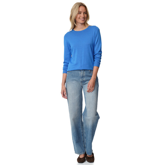 Damen Feinstrickpullover Rundhalsausschnitt