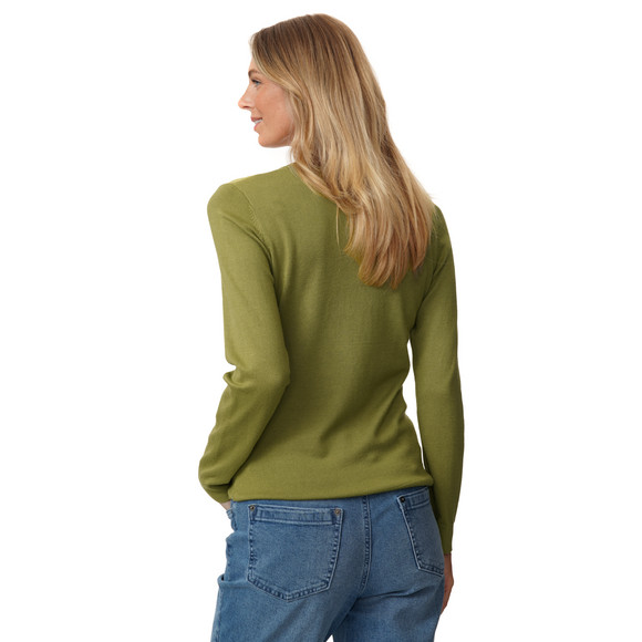 Damen Feinstrickpullover Rundhalsausschnitt