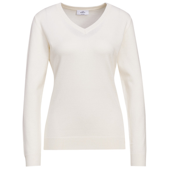 Damen Feinstrickpullover V-Ausschnitt