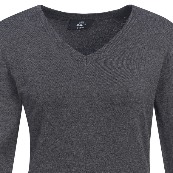 Damen Feinstrickpullover V-Ausschnitt