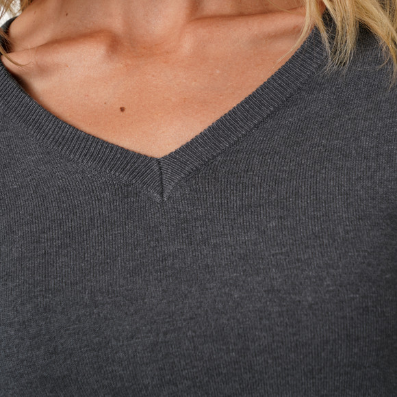 Damen Feinstrickpullover V-Ausschnitt