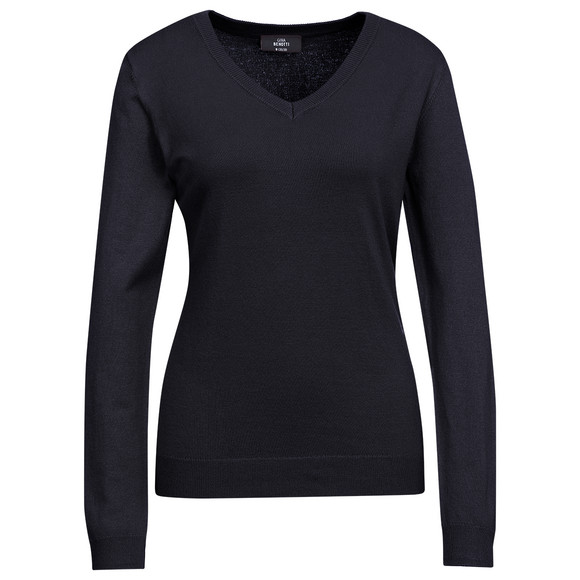 Damen Feinstrickpullover V-Ausschnitt