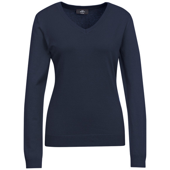 Damen Feinstrickpullover V-Ausschnitt