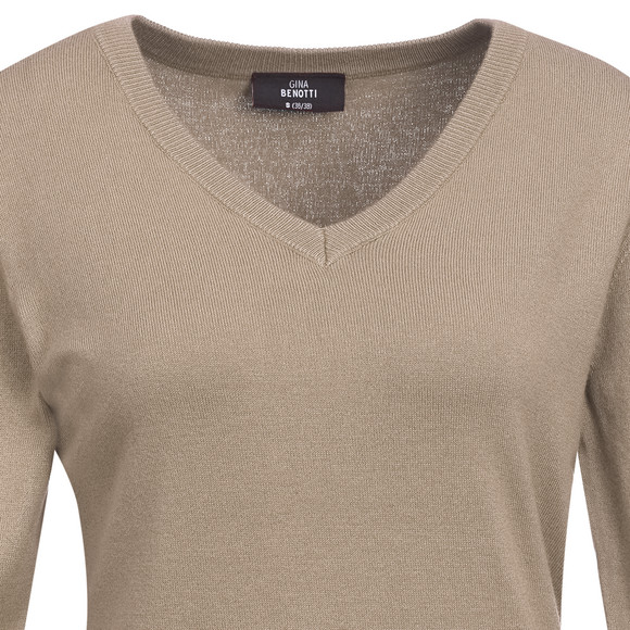 Damen Feinstrickpullover V-Ausschnitt