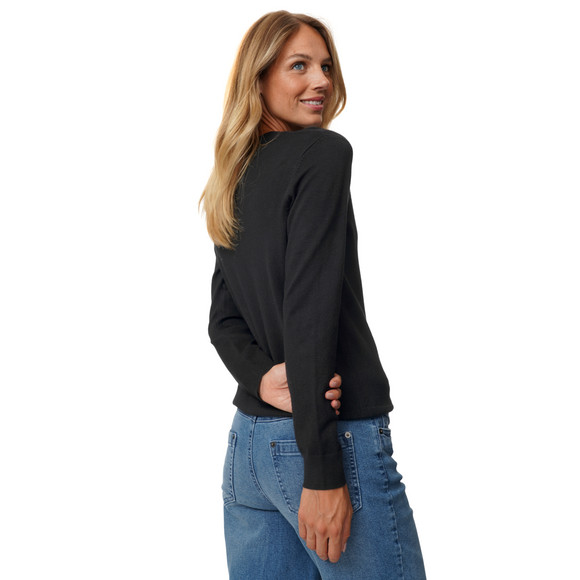 Damen Feinstrickjacke unifarben