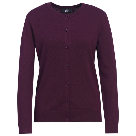 Damen Feinstrickjacke unifarben