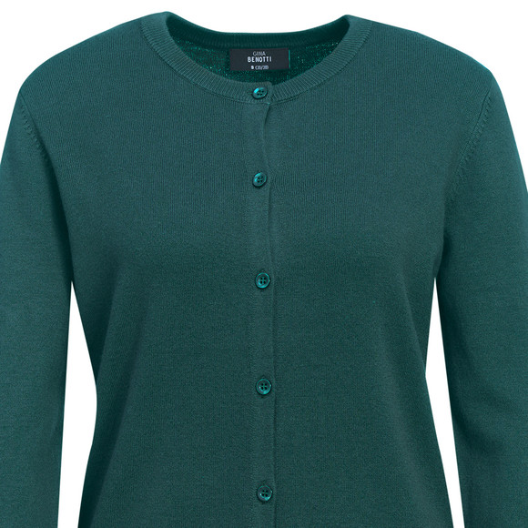 Damen Feinstrickjacke unifarben