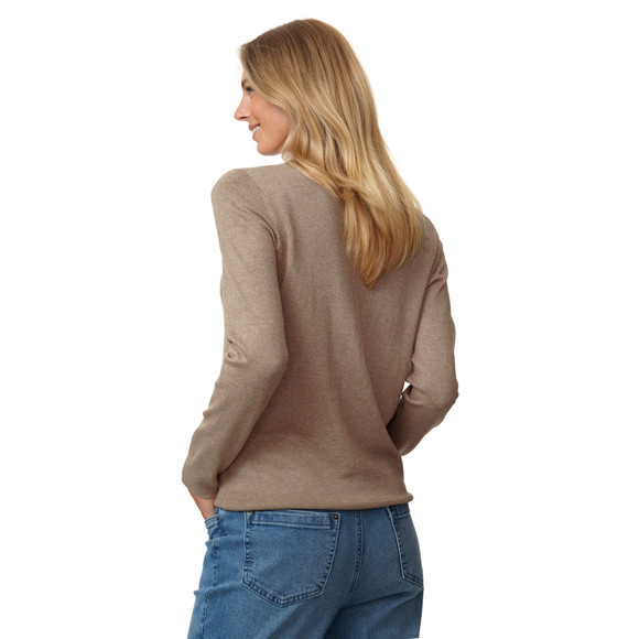 Damen Feinstrickjacke unifarben