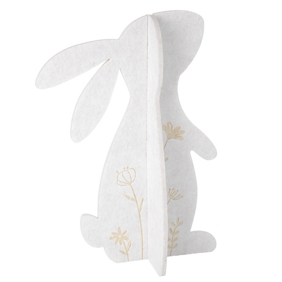 Decoratief haasje van vilt