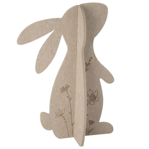 Decoratief haasje van vilt