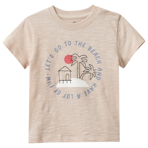 Baby T-Shirt aus Bio-Baumwolle beige
