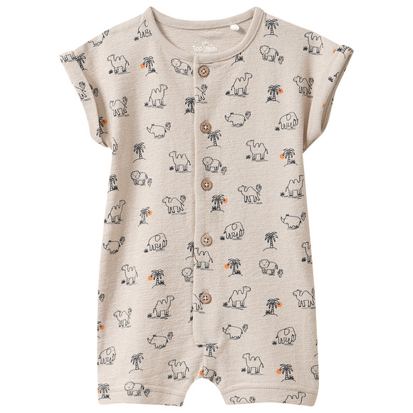 Newborn Overall mit Tier-Motiven