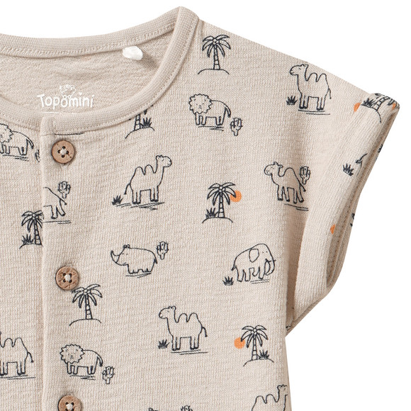 Newborn Overall mit Tier-Motiven