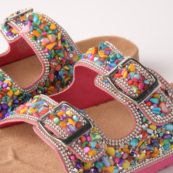 Mädchen Sandalen mit Ziersteinchen