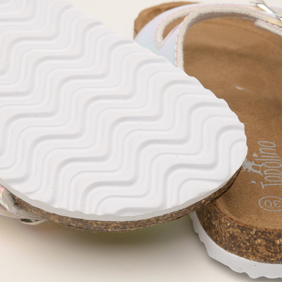 Mädchen Sandalen im Metallic-Look