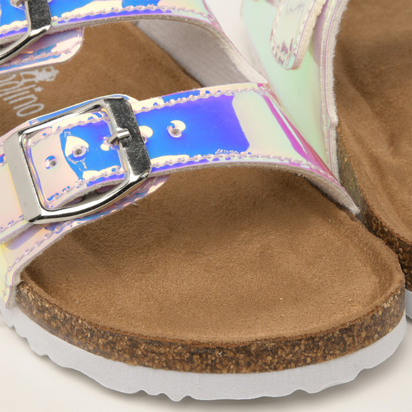 Mädchen Sandalen im Metallic-Look