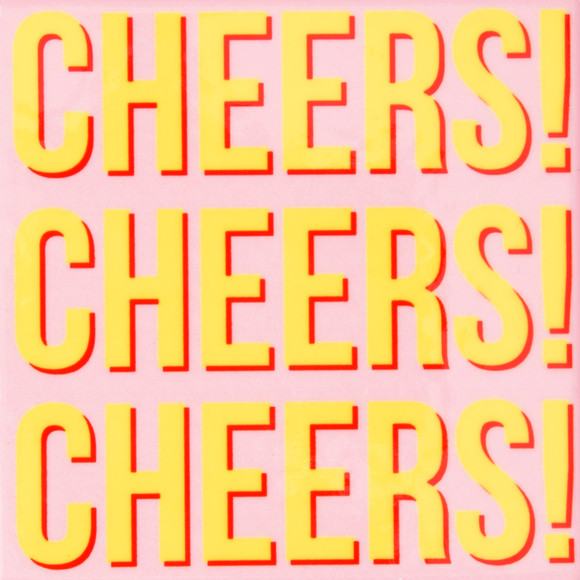 Keramische onderzetter met motief