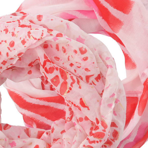 2 Damen Rundschals mit Allover-Print