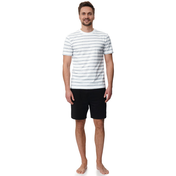 Herren Schlafshirt im Streifen-Look