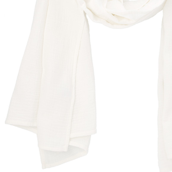 Mousseline sjaal voor dames effen kleur